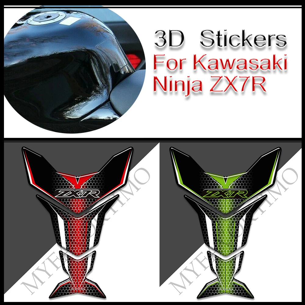 Лигавицата На Резервоар на Мотоциклет, Етикети, Емблема, Лого, Набор Газ, Течно гориво, Защита на Коляното За Kawasaki Ninja ZX7R ZX-7R ZX-7R . ' - ' . 5
