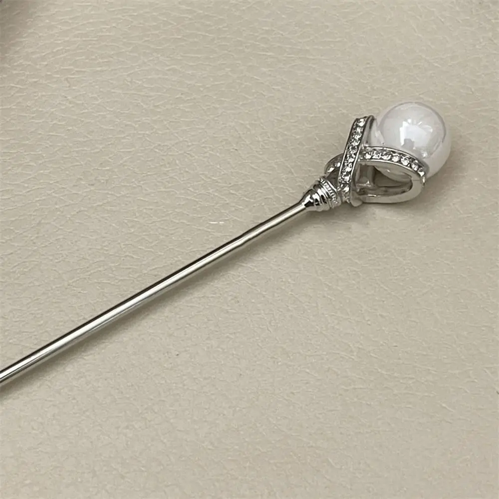 Сребърен родословни с перли, Антично злато, кристали и в китайски стил, метална пръчка за коса, е инструмент за дизайн прически . ' - ' . 1