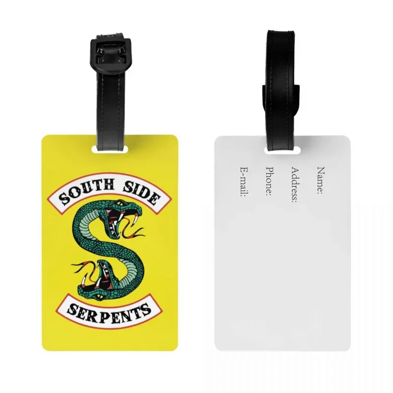 Багажная етикет Riverdale South Side Serpent Змия по поръчка, Защита на поверителност, багажни Етикети, етикети за куфари, Куфар . ' - ' . 1
