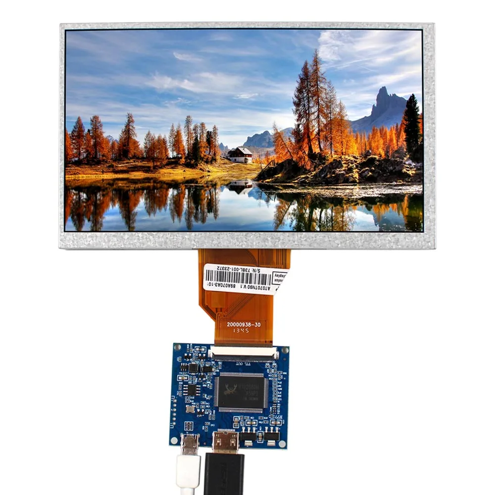 7-инчов LCD екран AT070TN90 800X480 HD MI Board Захранването на 5 vdc Без osd . ' - ' . 0