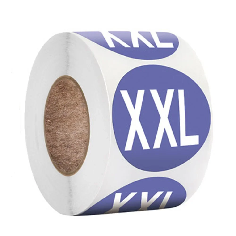100-500шт Самозалепващи Неприятен Етикет с Размери 1 инч XS S M X XL XXLStickers Празен Етикет За Бележки на Едро на ниски цени . ' - ' . 1