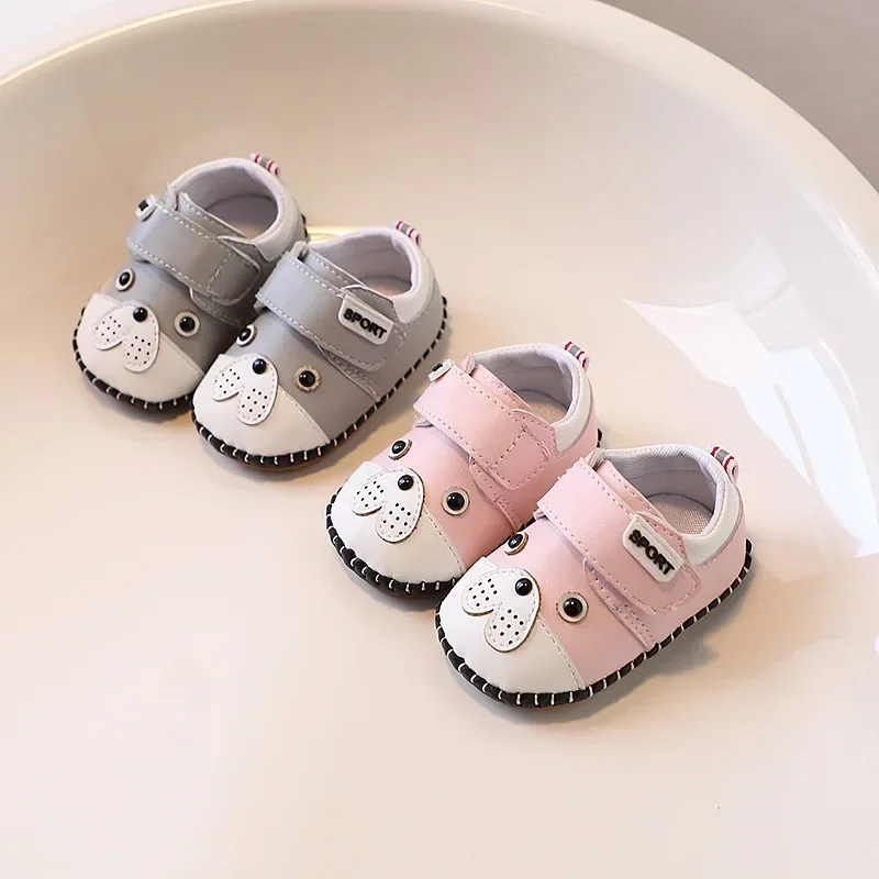 Нова детски обувки с мека подметка за момичета и момчета от 0 до 1 година, детски обувки с анимационни герои, сладка и лесна за използване . ' - ' . 1