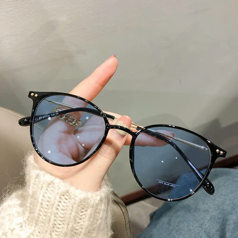 Реколта женски фотохромичните очила за късогледство Със защита от синя светлина, блокер близък Бой очите Очила с прозрачни лещи Минус Диоптъра До-6,0 . ' - ' . 2