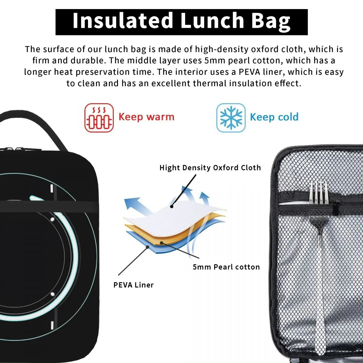 Корпоративна диск Tron Legacy, чанта за обяд, Изолационни пакети, Термосумка за обяд . ' - ' . 4