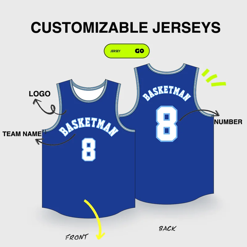 Мъжки баскетболни комплекти BASKETMAN, Тениски с адаптивни име, номер и логото, Шорти, Униформи, бързо съхнещи спортни спортни костюми . ' - ' . 1