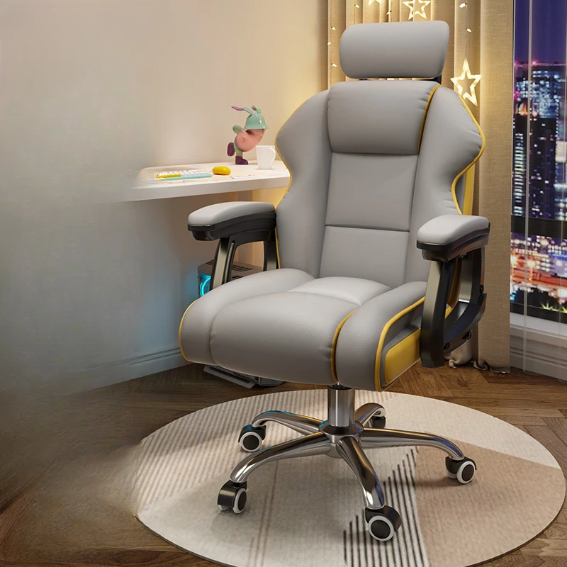 Удобно въртящо се офис стол с ергономичен гейминг офис стол на колела, луксозен офис стол Nordic, компютърен кабинет, мебели за бюро Fauteuil SR50OC . ' - ' . 2