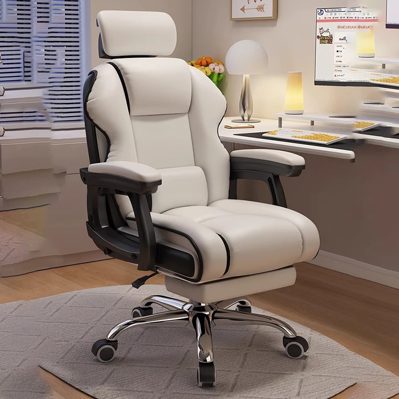 Удобно въртящо се офис стол с ергономичен гейминг офис стол на колела, луксозен офис стол Nordic, компютърен кабинет, мебели за бюро Fauteuil SR50OC . ' - ' . 3