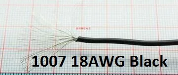 10-Метров Електронен Кабел Cooper Wire RV0.07 RV0.12 Площад 0,2 0,3 0,5 MM2 и 1007 18AWG 18 # 80 C 300V За Печатни платки PCB . ' - ' . 1