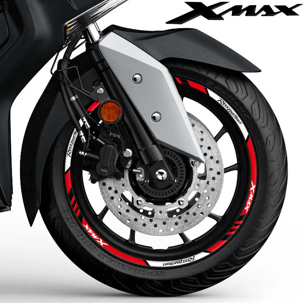 Светоотражающая стикер на ступицу мотоциклет колела ЗА YAMAHA XMAX 150 250 300, лента на рамката на колелото, водоустойчива декоративна стикер . ' - ' . 5