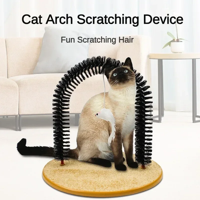 Интерактивна играчка за котки Arch, Устройство за самостоятелно за оформяне, Четка за домашни любимци, зона за масажи, Свалящ се Фрикционная играчка за грижа, Аксесоари за котки . ' - ' . 1