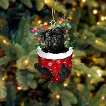 1 бр. чорапи за кучета Весела Коледа, Коледни чорапи, Висулка във формата на елхи, украса за дома, Коледа нова година пакет за бонбони