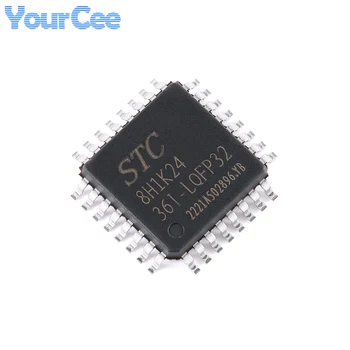 2 елемента STC STC8H1K24 STC8H1K24-36I LQFP32 1T 8051 микропроцесорна на чип за IC Integrated Circuit
