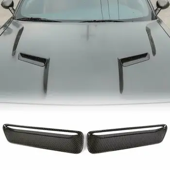 2 елемента Лъжица за предния капак на колата, отдушник, панел, Панел, Резервни Части, Съвместими за стайлинг на автомобили Challenger 2015-2022