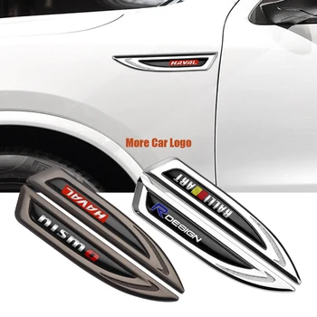 2 елемента Странично крило на колата, емблема, икона, метална 3D стикер, аксесоари за украса на автомобил Kia Sportage 3 4 QL Sorento