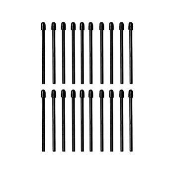 (20 пакети) Накрайници за маркери химикалки /уши за прекрасните 2 сменяеми стилус Меки накрайници /уши черни
