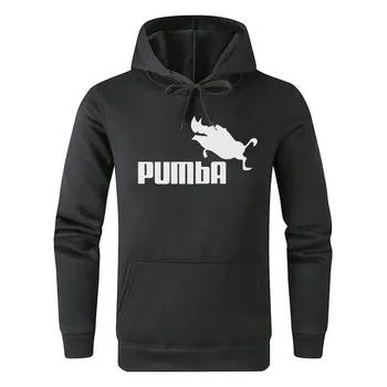 2024 Нов пролетен пуловер с качулка и спортен принтом Pumba за момчета и момичета, ежедневни дизайнерски спортни дрехи, ежедневни свободни Меки пуловери, блузи