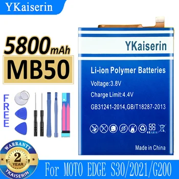 5800 ма YKaiserin батерия MB50 за Motorola Moto EDGE S30/2021/G200 XT2175-2 Bateria