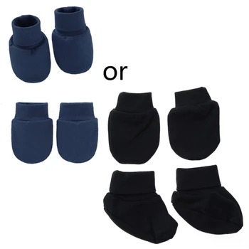 77HD, набор от чорапи без драскотини, ръкавици за бебета, подаръци за новородени деца, комплект ръкавици за душата