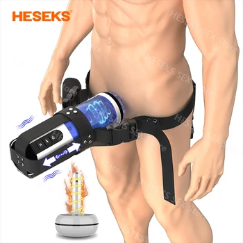 HESEKS Носене Автоматично мъжки мастурбатор с телескопична вибрации, свирка, Котенце, Вагината, Мастурбацията е за възрастни, секс играчки за мъже