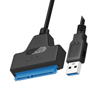 USB кабел Sata, адаптер Sata 3, USB 3.0, адаптер USB кабел Sata, поддръжка на 2,5-инчов твърд диск, Ssd Hdd.