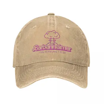 Бейзболна шапка Barbenheimer Модни потертая деним шапка-снэпбэк от филма 