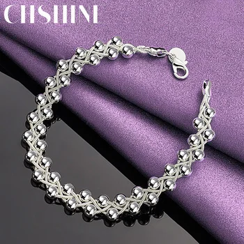 Геометричен гривна CHSHINE Fine от сребро 925 проба за жени, за Сватба парти, благородна верижка от перли, мода бижута, подаръци