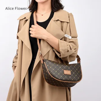 Дамска чанта Нова Мода Senior Sense Crossbody Чанта Текстура Напълно Голямо Голям Чанта На Едно рамо