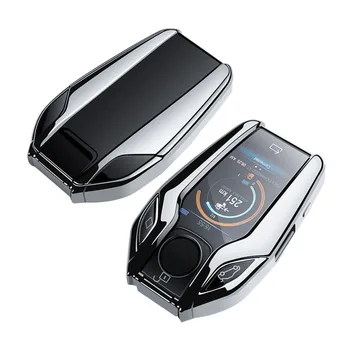 Калъф за автомобилни ключове от TPU с LCD дисплей за дистанционно ключодържател за BMW серия 7 740 6 серия GT серия 5 530I X3