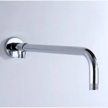 Комплект кв. медни душ подлакътници 40 см за притежателя на накрайник за душ, хром стенен душ прът в банята