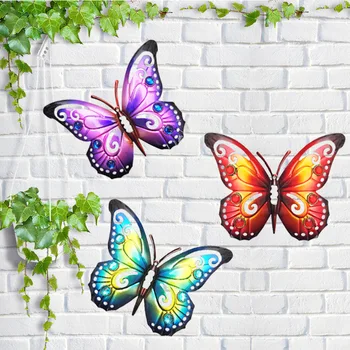 Куха пеперуда Желязна Стенни комбинация от Акрилна пеперуда за Декорация за дома, градината, улицата, стая за момичета