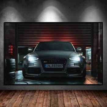 Модифицирани Превозни Средства за Audi RS 5 Широкофюзеляжный Спортен Автомобил Плакат Платно Картина на Стената Артистични Щампи Картина Хол Модерен Начало Декор