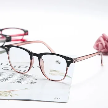 Модни Очила За четене на Мъже, Жени HD Лещи В Кръгла Рамка Пресбиопические Очила + 1,0 - + 4,0 ултра-леки очила Очила за оглед