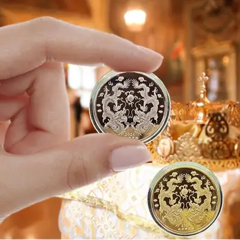 Монета Year Of The Dragon Атмосферни Колекционерски Монети На Китайската Нова Година, Запомнящи Се Подаръци За Витрини На Входната Врата, На Масичка За Кафе