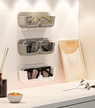 Монтиране на багажник за съхранение на очила Кутия за съхранение на слънчеви очила Кутия за съхранение на очила Настолна баня Спалня Рафтове за съхранение