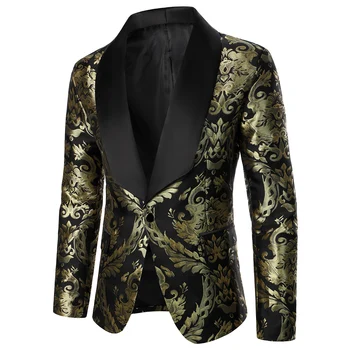 Мъжки костюм От Луксозни Текстурирани Тъкани, Производител на Ежедневно Мъжко палто, Фестивален Банкет, на Сватба Сценичното Представяне, Мъжки Бизнес яке
