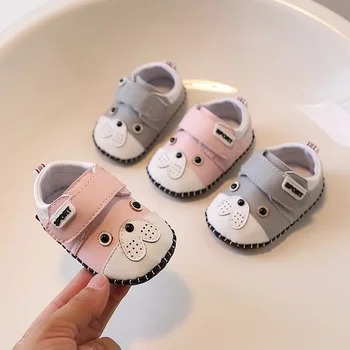Нова детски обувки с мека подметка за момичета и момчета от 0 до 1 година, детски обувки с анимационни герои, сладка и лесна за използване