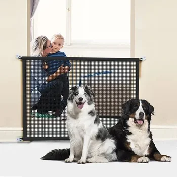 Огради за домашни кучета, регулируема за вътрешно и външно поставяне на алуминиеви парапети, изолирани ескалатори, порти, огради за детски едно пътуване легло