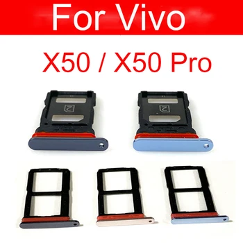 Тава за SIM-карти за Vivo X50 X50 Pro Слот за sim-карти на Притежателя на тавата Адаптер Резервни части