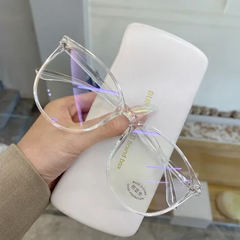 Точки в свръхлеки ретро дизайн прозрачни рамки Прости Мъжки дамски модни очила за сватбеното парти Украси очила Фалшиви очила