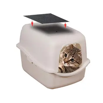 Филтри с активен въглен, издръжливи и за многократна употреба, кутии за котешки тоалетни, въглероден филтър, тави за котешки тоалетни, филтри за котки