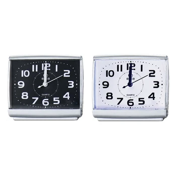 Часовник за събуждане на работния плот, в спалнята, в непосредствена близост До студентски Пластмасова Безшумна Подметкой Малки Настолни часовници-часовник